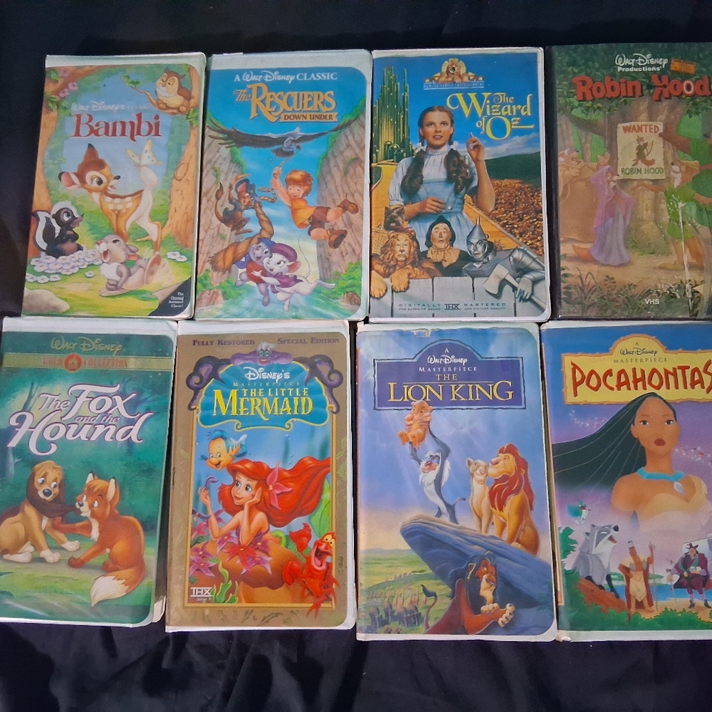Disney Classic VHS Collection - Colorful Covers Also The Wizard Of Oz